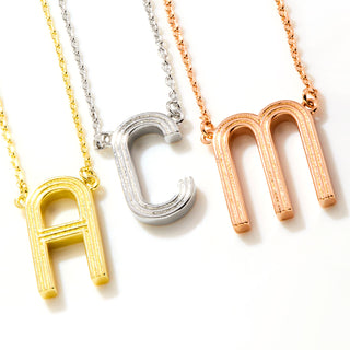Hollywood Marquee Initial Necklace