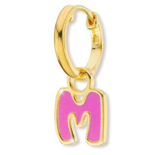 Uppercase Enamel Balloon Initial Earrings