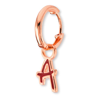 Bold Uppercase Initial Enamel Earrings