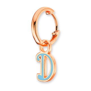 Enamel Uppercase Initial Earrings