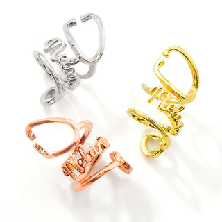 Personalized Triple Wrap Stethoscope Slide Charm – Silver, Gold & Rose Gold Plated