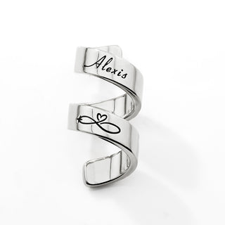 Personalized Double Wrap Stethoscope Slide Charm – Silver, Gold & Rose Gold Plated