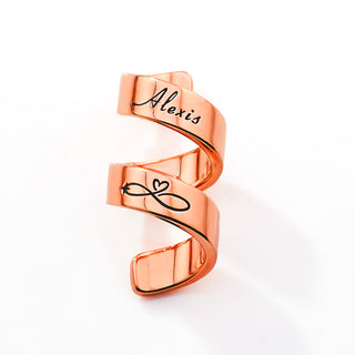 Personalized Double Wrap Stethoscope Slide Charm – Silver, Gold & Rose Gold Plated