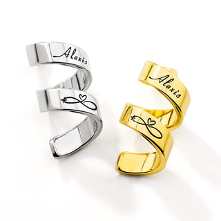 Personalized Double Wrap Stethoscope Slide Charm – Silver, Gold & Rose Gold Plated