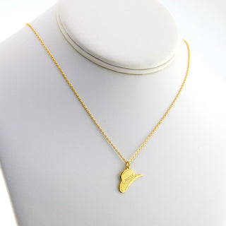 Personalized Cowboy Hat Charm Pendant Necklace
