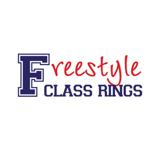 Women's Sterling Silver Round Birthstone Stackable Freestyle Class Ring