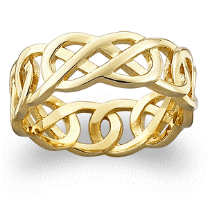 Ladies' Gold Over Sterling Celtic Knot Ring