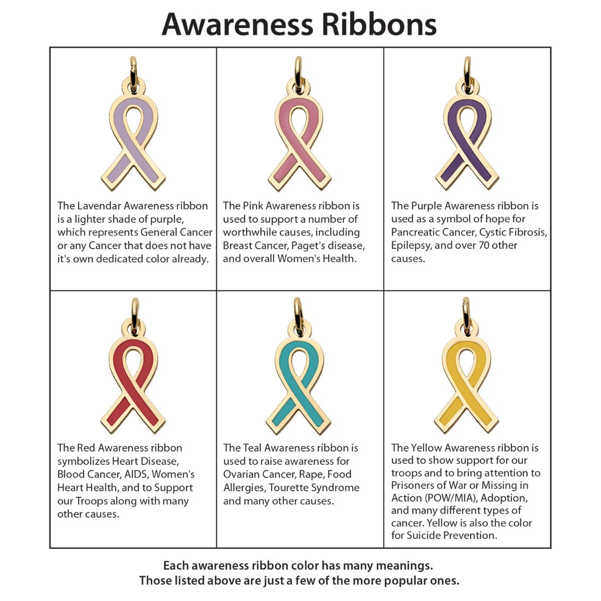 Cancer Awareness Ribbons