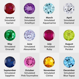 Women's 14K Gold over Sterling Crossover Crystal Birthstone Class Ring