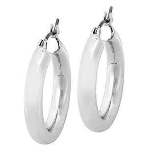 Sterling Silver Bold Script Name with Free Hoop Earrings