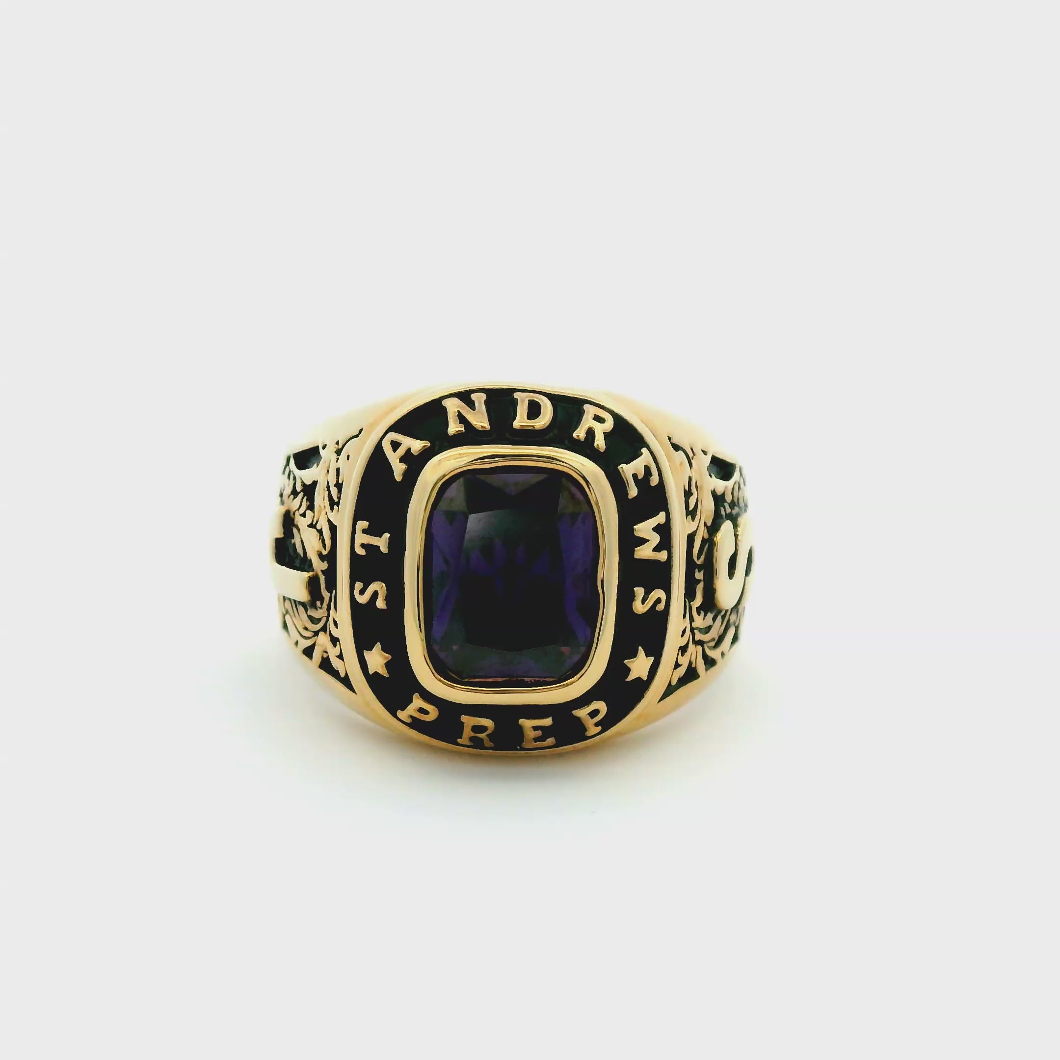 Men's Large Traditional Class Ring – Limoges Jewelry